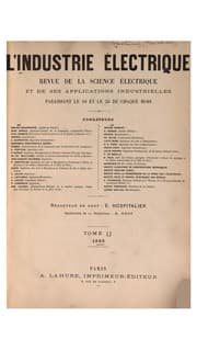 Tapa de L'Industrie électrique: revue de la science électrique et de ses applications industrielles ...