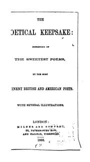 Tapa de The Poetical Keepsake: Consisting of the Sweetest Poems