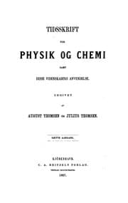 Tapa de Tidsskrift for physik og chemi samt disse videnskabers anvendelse