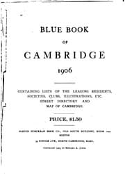 Tapa de Blue Book of Cambridge for ...