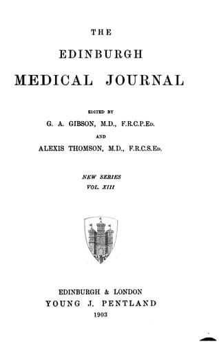 Tapa de Edinburgh Medical Journal