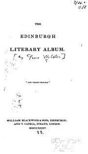 Tapa de The Edinburgh Literary Album