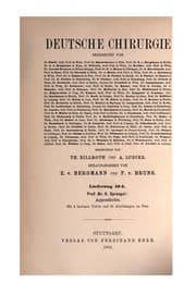 Tapa de Deutsche Chirurgie. v. 11, 1891