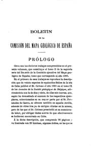 Tapa de Boletin / Spain. Instituteo Geologico y Minero