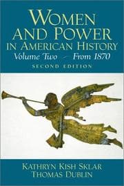 Tapa de Women and Power in American History, Volume II