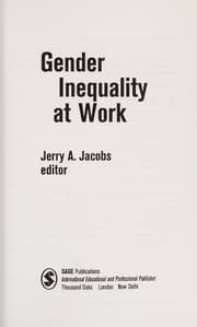 Tapa de Gender inequality at work