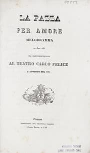 Tapa de La pazza per amore