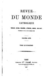 Tapa de Revue du Monde Catholique