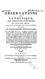 Tapa de Journal de physique, de chimie, d'histoire naturelle et des arts ...