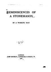 Tapa de Reminiscences of a Stonemason