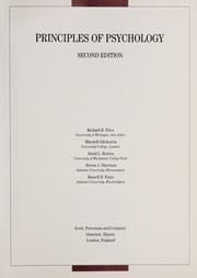 Tapa de Principles of psychology