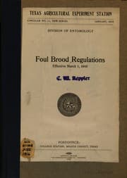 Tapa de Foul brood regulations