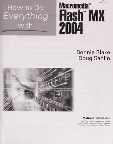 Tapa de How to do everything with Macromedia Flash MX 2004