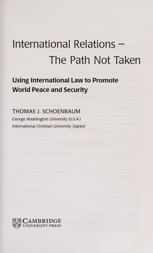 Tapa de International relations