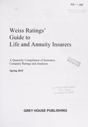 Tapa de Weiss Ratings' Guide to Life & Annuity Insurers [2015]