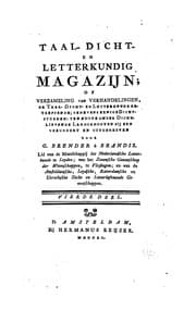Tapa de Taal- dicht- en letterkundig magazijn: of, Verzameling van verhandelingen, de taal- dicht- en ...