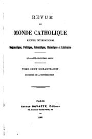 Tapa de Revue du Monde Catholique