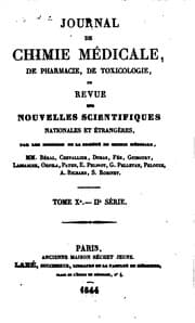 Tapa de Journal de chimie medicale, de pharmacie, de toxicologie. Series 2