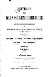 Tapa de Beitraege zur klinischen chirurgie
