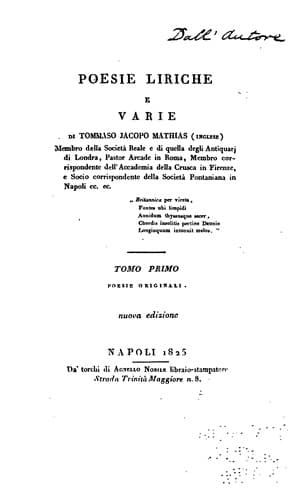 Tapa de Poesie liriche e varie