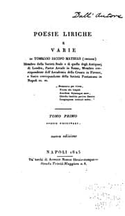 Tapa de Poesie liriche e varie