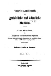 Tapa de Vierteljahrsschrift für gerichtliche Medizin und öffentliches Sanitätswesen