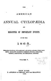 Tapa de The American Annual Cyclopædia and Register of Important Events ...