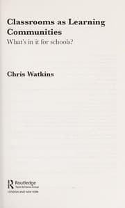 Tapa de Classrooms as learning communities