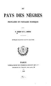 Tapa de Au pays des nègres: peuplades et paysages d'Afrique