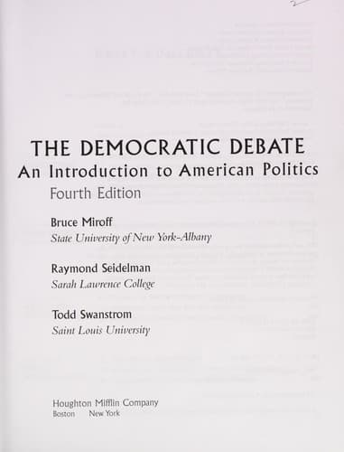 Tapa de Democratic Debate