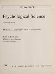 Tapa de Study guide [for] Psychological science, second edition, Michael S. Gazzaniga, Todd F. Heatherton