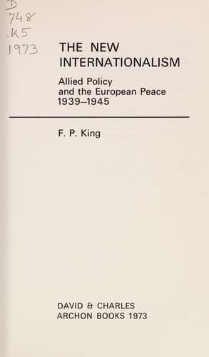Tapa de The new internationalism