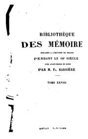 Tapa de Mémoires de Linguet et de Latude: suivis de documents divers sur la Bastille et de fragments ...