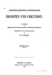 Tapa de Schleswig-Holstein-lauenburgische Regesten und Urkunden