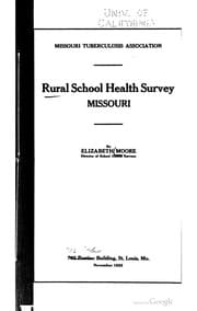 Tapa de Rural school health survey