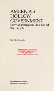 Tapa de America's hollow government