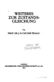 Tapa de Weiteres zur Zustandsgleichung