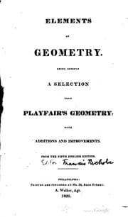 Tapa de Elements of geometry