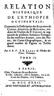 Tapa de Relation historique de l'Ethiopie occidentale: contenant la description des ...