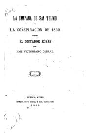 Tapa de La campana de San Telmo y la conspiracion de 1839 contra el dictador Rosas