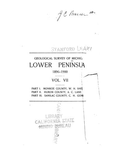 Tapa de Lower Peninsula, 1896-1900