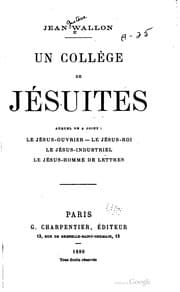 Tapa de Un collège de Jésuites auquel on a joint