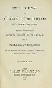 Tapa de The Koran: or, Alcoran of Mohammed