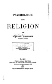 Tapa de Psychologie d'une religion