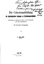 Tapa de Die Colostrumbildung als physiologisches Analogon zu Entzündungsvorgängen ...