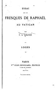 Tapa de Essai sur les fresques de Raphaël au Vatican: Loges