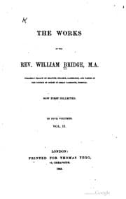 Tapa de The works of the Rev. William Bridge ...