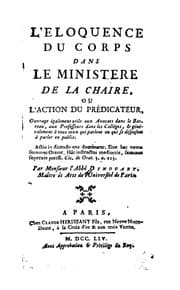 Tapa de L'Éloquence du corps dans le ministère de la chaire: ou, l'action du prédicateur