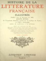 Tapa de Histoire de la littérature française illustrée