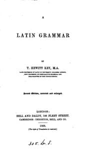 Tapa de A LATIN GRAMMAR